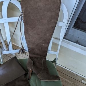 Vince Cumuto suede over the knee boots 37 1/2 / 7.5 M